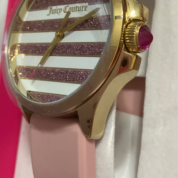 Juicy Couture NWT Pink, White, and Gold Watch